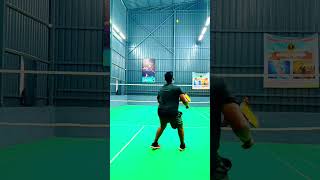 badminton doubles match howtoplaybadmintonfitness sk badminton rally smashjothikannat wolfgame [upl. by Ardnaik]