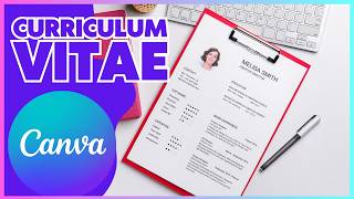 Cómo hacer una hoja de vidaCurriculum CV en CANVA 📖💻 [upl. by Yrome]