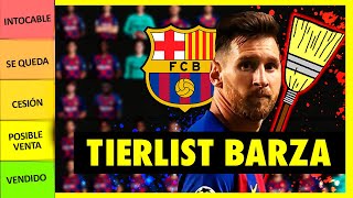 TIER LIST DE JUGADORES DEL BARÇA 20202021  LIMPIEZA DE VESTUARIO [upl. by Harmonie]