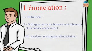 Lénonciation  énoncé ancré discours et énoncé coupé récit [upl. by Nit]