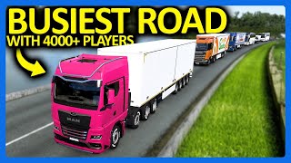 I Got Stuck in Traffic with 4000 Players in Euro Truck Simulator [upl. by Vaclava]