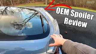 20222024 Honda Civic Hatch OEM Spoiler  6 Month Review [upl. by Noloc821]