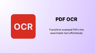 PDF OCR [upl. by Shanon]