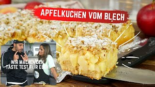 Weltbester Apfelkuchen vom Blech  so saftig und lecker  30 Minuten Challenge  Apfelblechkuchen [upl. by Jacobson]