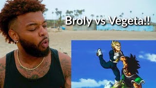 Vegeta vs Broly Dragon Ball Super Broly  Reaction [upl. by Arodaeht195]