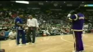 1984 NBA Dunk Contest  Warm Up Dunks [upl. by Aleunam54]