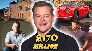 Matt Damon 2023  Net Worth Car CollectionRich Life SalarySpending Millions [upl. by Eiwoh433]