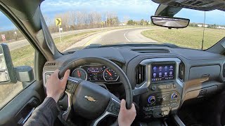 2020 Chevy Silverado 2500 Duramax  POV Test Drive Binaural Audio [upl. by Zetnod]