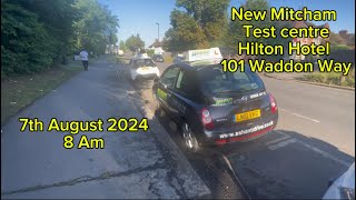 Mitcham New Driving Test route from Hilton Hotel 7 August 2024 [upl. by Puett]