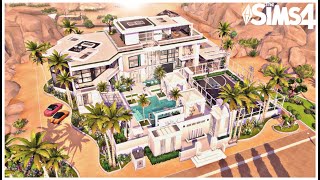 MODERN Party MANSION  No CC  Stop Motion Build  The Sims 4 [upl. by Aneele63]