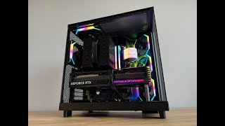 NZXT H6 Flow  AMD 7800X3D  ASUS ROG STRIX RTX 4090 24 GB OC  Corsair Vengeance 64GB 6000 MHz DDR5 [upl. by Bjorn]