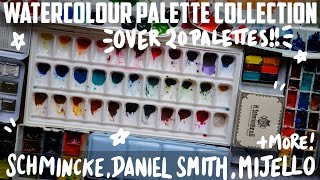 Watercolour Palette Collection ✨️ Over 20 palettes 💕 [upl. by Lightman]