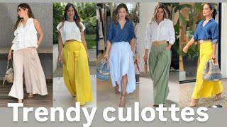 Trendy culottes and wide trousers🌺 [upl. by Shiekh310]