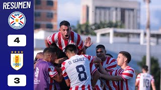 Paraguay vs Uruguay 43 Resumen y Goles COMPLETO  Preolímpico Sudamericano Sub23 2024 [upl. by Sybil]