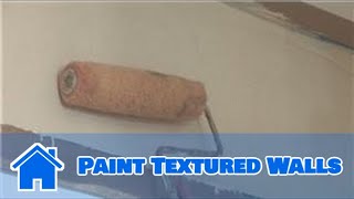 Interior Painting Ideas  How to Paint Textured Walls [upl. by Farlee]