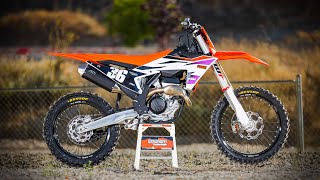 2024 KTM 250SXF TESTED [upl. by Eentruoc]