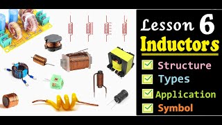 Inductor Lesson 6 Structure Types Applications symbol [upl. by Tiebout]