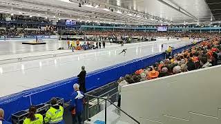 EK schaatsen afstanden in Thialf Heerenveen 2024 [upl. by Hsenid]