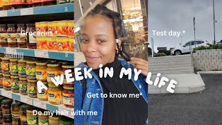 Get to know me  Huge Grocery haul  Toiletry haul  Chitchat Test day amp more [upl. by Aihsekal]