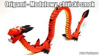 Origami  Modułowy chiński smok [upl. by Izy]