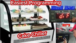 ELIWELL ID974 DIGITAL THERMOSTAT PROGRAM TO CAKE CHILLER [upl. by Lalitta812]