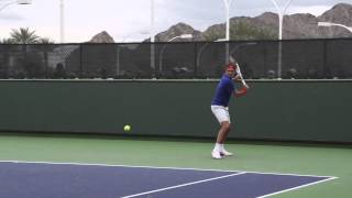 Roger Federer Backhand In Slow Motion [upl. by Zabrina]