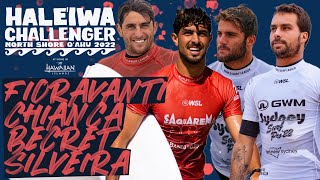 Leonardo Fioravanti Lucas Silveira Justin Becret Joao Chianca  Haleiwa Challenger Round of 32 [upl. by Worrell]