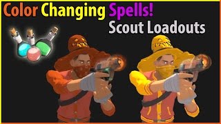 TF2 Amazing ColorChanging Paint Spells Scout Loadouts [upl. by Devaney]