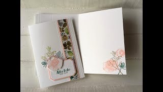 Tutorial Grußkarte mit dem Bundle Eisblüten  Stampin Up [upl. by Natsirt527]