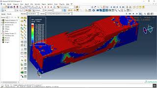 Simulation SPH explosion over a composite columnSteel coverConcreteCFRP I shape beam in abaqus [upl. by Kameko]