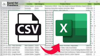 How to Convert CSV to Excel  Microsoft Excel [upl. by Essilem]