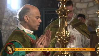 Solemn Pontifical High Mass of the Extraordinary Form – Archbishop Salvatore Cordileone [upl. by Neroled]