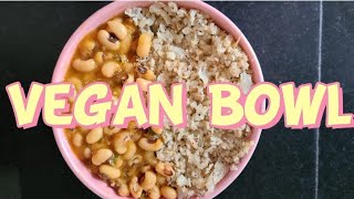 Vegan bowl with cauli rice and cowpeas Ketodiet and recipe Bowl of Goodness [upl. by Amar]