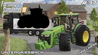 New TRACTOR amp LSW 1100 for JD 8R  Animals on Untergriesbach  Farming Simulator 19  Episode 37 [upl. by Olgnaed843]