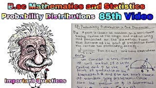 Probability Distribution in One Dimension  85 th Video probability maths statistics [upl. by Nnylecyoj]