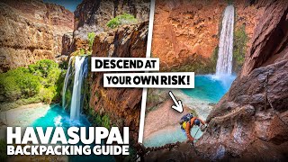 Mooney Falls  Scariest Waterfall Hike in America Havasu Falls Backpacking Guide [upl. by Otsedom444]