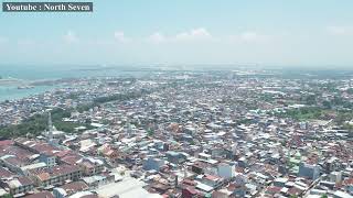 Drone view Pusat Kota Makassar Jl Yos Sudarso [upl. by Retsevel]