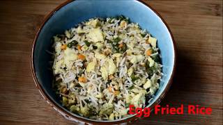 Egg Fried Rice  Simple and easy flavored rice recipe  Lunchbox recipe [upl. by Berg679]