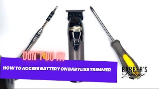 ⚠️ DON’T DO IT How To Access The Battery 🔋 on BaByliss Pro FX Trimmer Liner 💈 For Replacement [upl. by Malek]