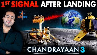 CHANDRAYAAN3 Sends First Signal On EARTH After Landing  Pragyaan Rover On Moon [upl. by Ahmad]