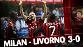 AC Milan  MilanLivorno 30 Highlights [upl. by Kaete]