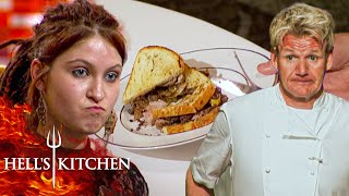 Chef Ramsay Appalled by Soggy Bread in Gourmet Sandwich Challenge  Hells Kitchen [upl. by Acinahs]