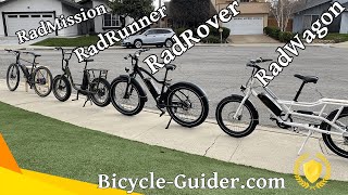 RadMission RadRunner RadRover and RadWagon  Side By Side By Rad Power Bikes [upl. by Grider]