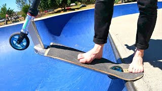 WORLDS BEST SKATEBOARD SCOOTER TRICKS 2017 [upl. by Arlene508]