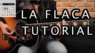 Como tocar quotLa Flacaquot de Jarabe de Palo  Tutorial Guitarra Acordes HD [upl. by Pryor]