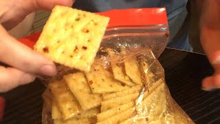 Cajun Fire Crackers Recipe Spicy Snack Easy amp delicious [upl. by Mcclish]