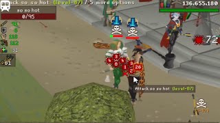 OSRS  MAXED 75 ATTACK PURE PKING [upl. by Naes559]