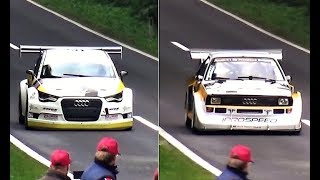 Audi Quattro S1 Vs Audi S1 quattro  Old School Group B Vs Modern Rx Monster [upl. by Alyssa257]