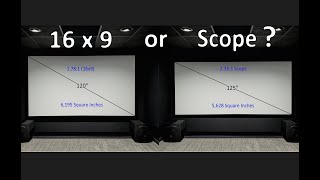 Choosing a Scope or 16x9 Screen for your Home Theater [upl. by Dihgirb]