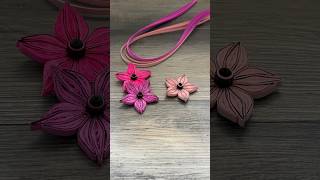 How to make quilling paper flowers with stripes  Full video with all the steps is up now [upl. by Noirod]